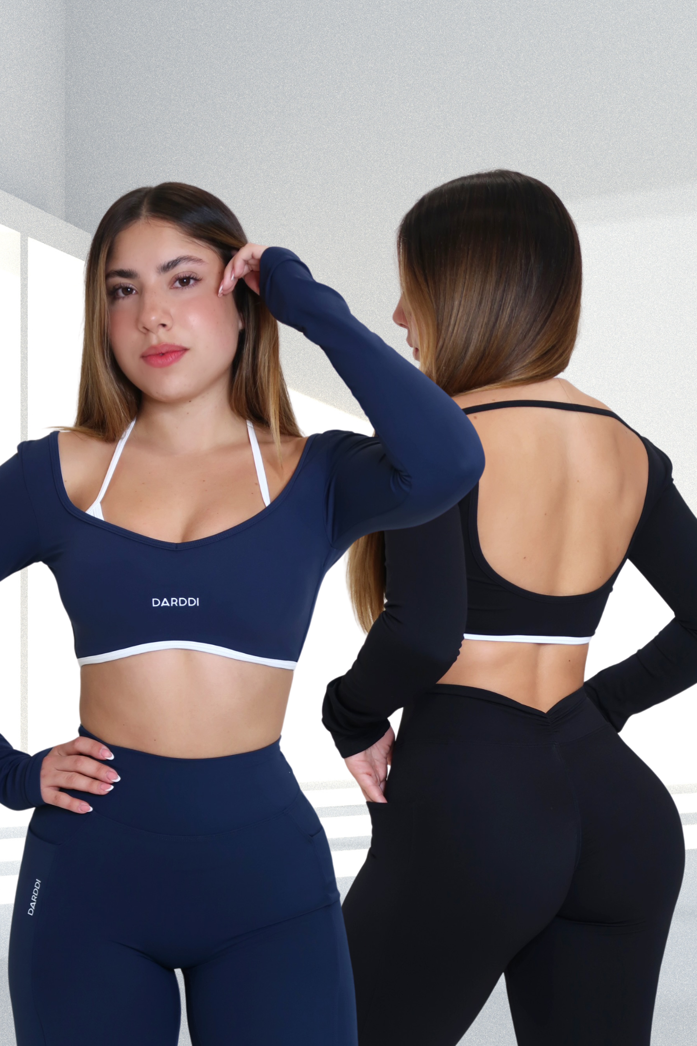 Refined sports bra long sleeve